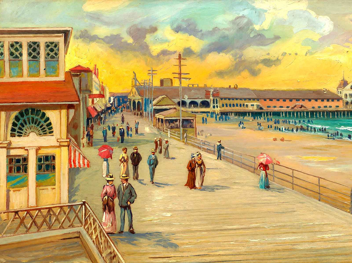 Boardwalk from the Luray, Atlantic City, NJ painting
