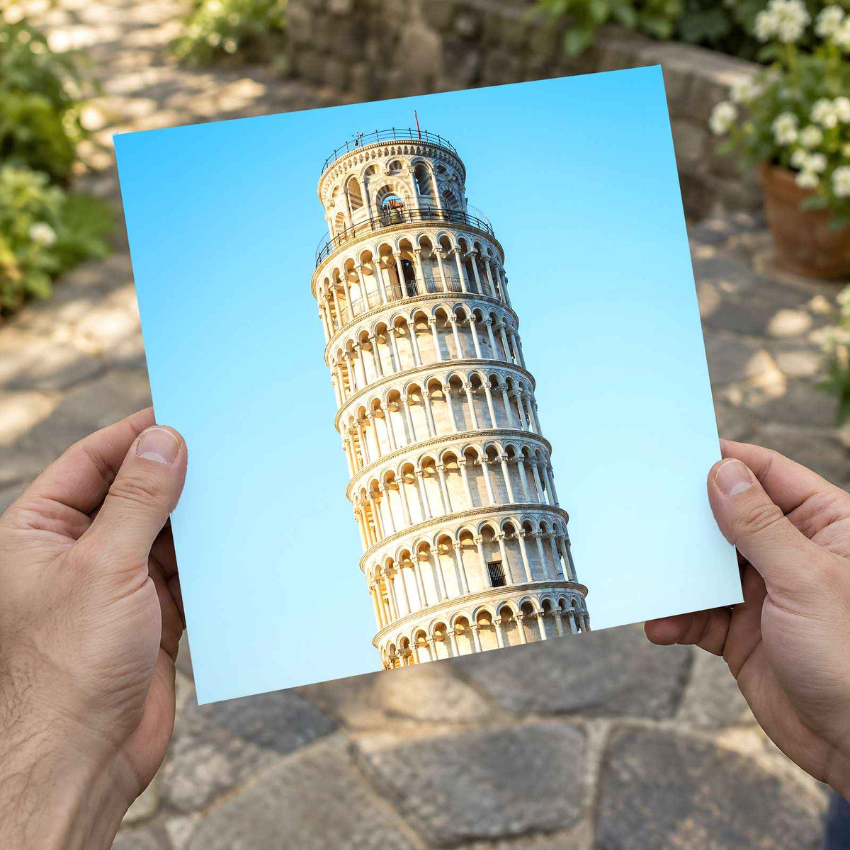 Leaning Tower of Pisa in Italy Photo Print Wall Decor
