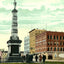 Soldiers Monument, New Castle PA in 1906 vintage print