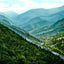 Top of Chimney Rock, NC in 1907 vintage print