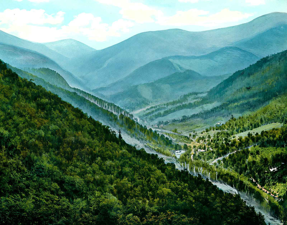 Top of Chimney Rock, NC in 1907 vintage print