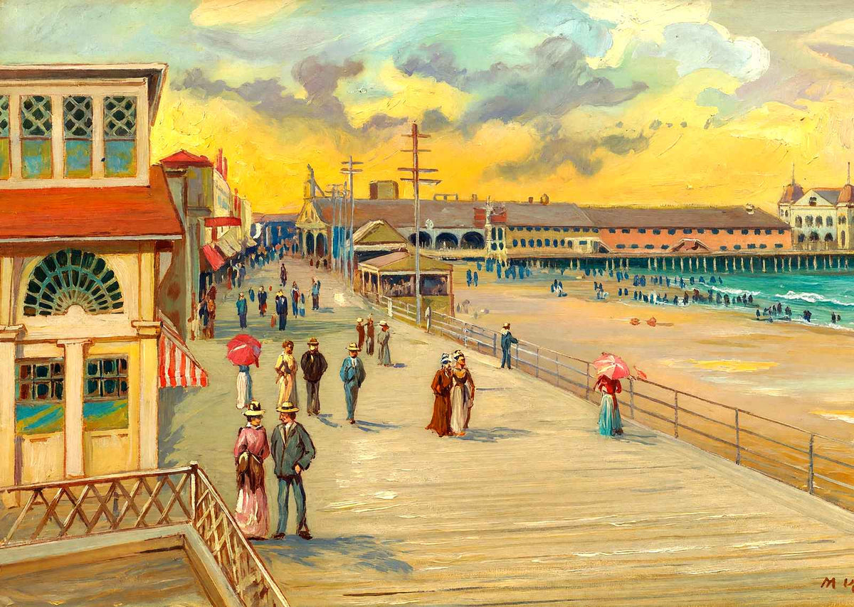 Boardwalk from the Luray, Atlantic City, NJ painting