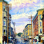 Milwaukee Street, Janesville, WI in 1905 art print