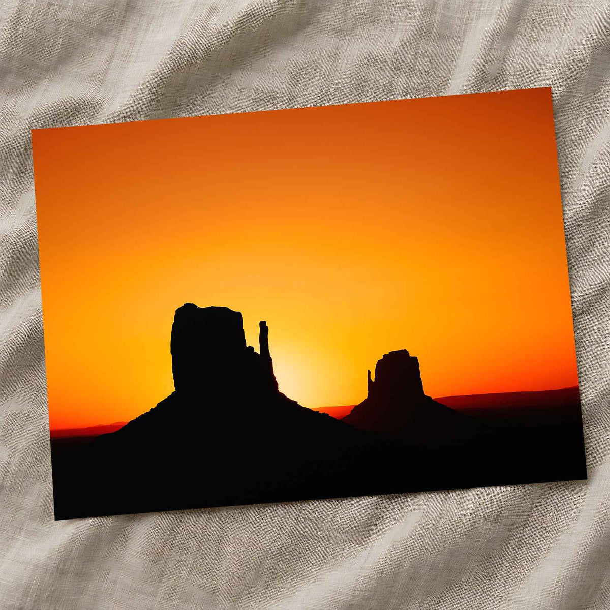 Monument Valley Silhouette at Sunset by Joshua Earle Photo Print Wall Decor