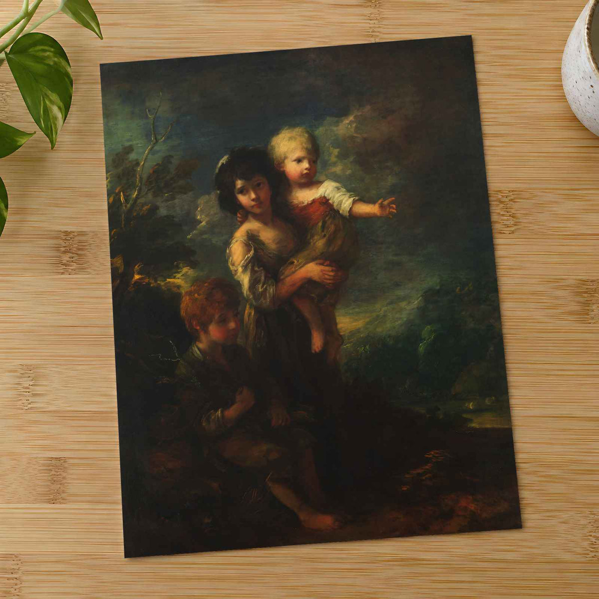 Cottage Children (The Wood Gatherers) painting by Thomas Gainsborough (1787)
