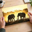 Bull Elephants Fighting Photo Print Wall Decor