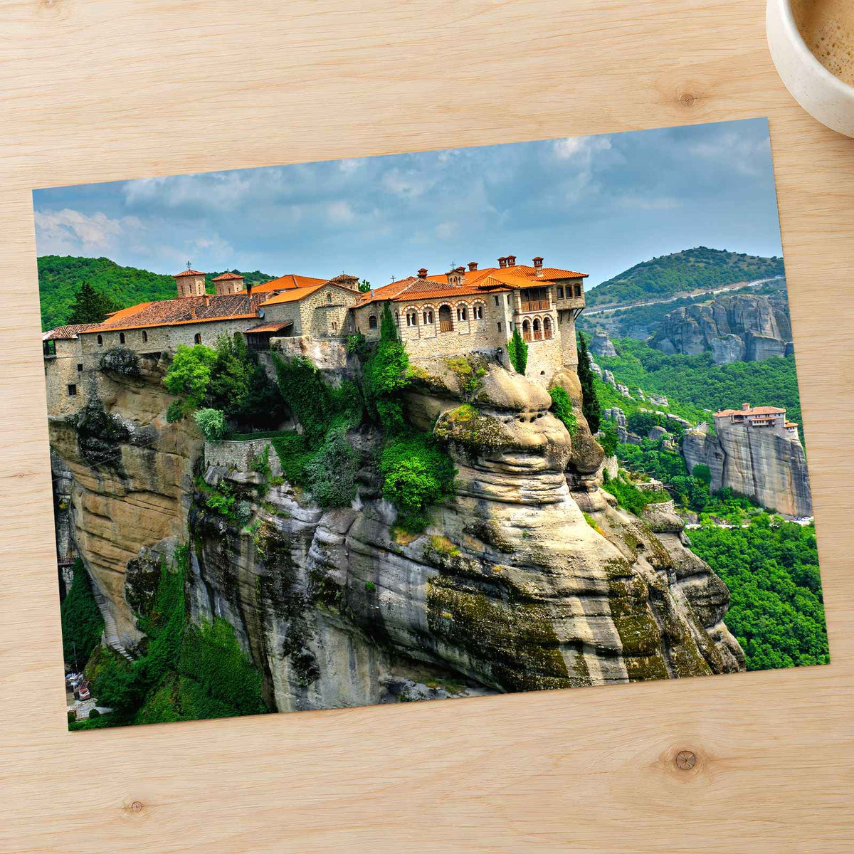 Monasteries in Greece (Rousanou, Varlaam) Photo Print Wall Decor