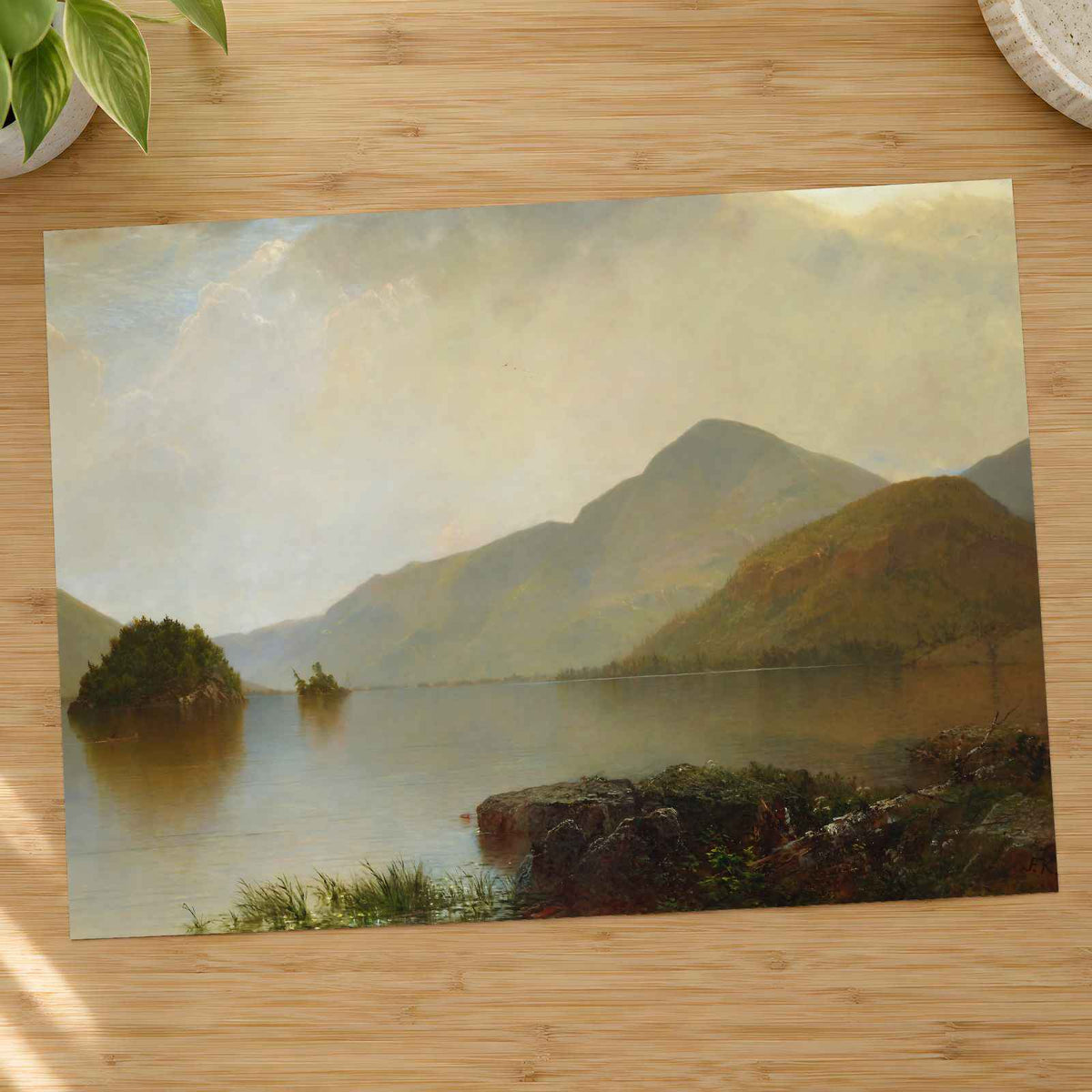 Lake George fine art print by John Frederick Kensett (1869)
