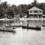 The Beach, Eagles Mere, PA in 1905 vintage photo print