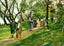 Path by the Lake, Lakewood, NJ in 1905 painting
