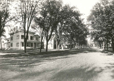 Third Street, Hudson WI in 1908 vintage photo print
