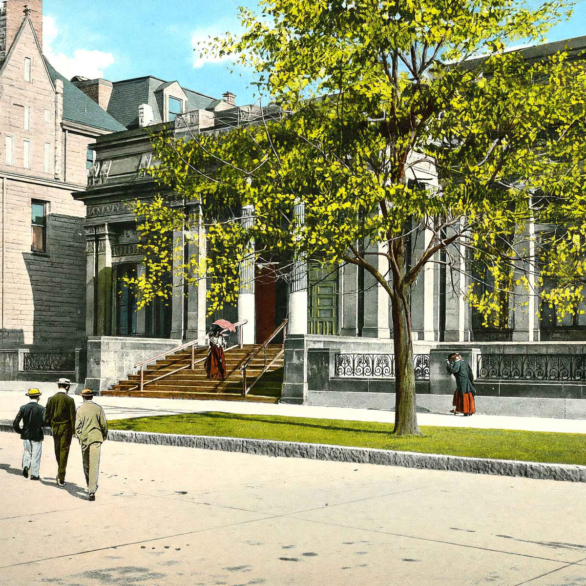 Layton Art Gallery, Milwaukee, WI in 1905 vintage print