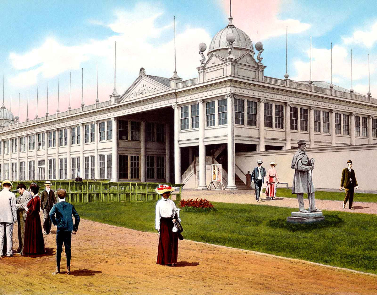 New Casino, Asbury Park, NJ in 1905 vintage print