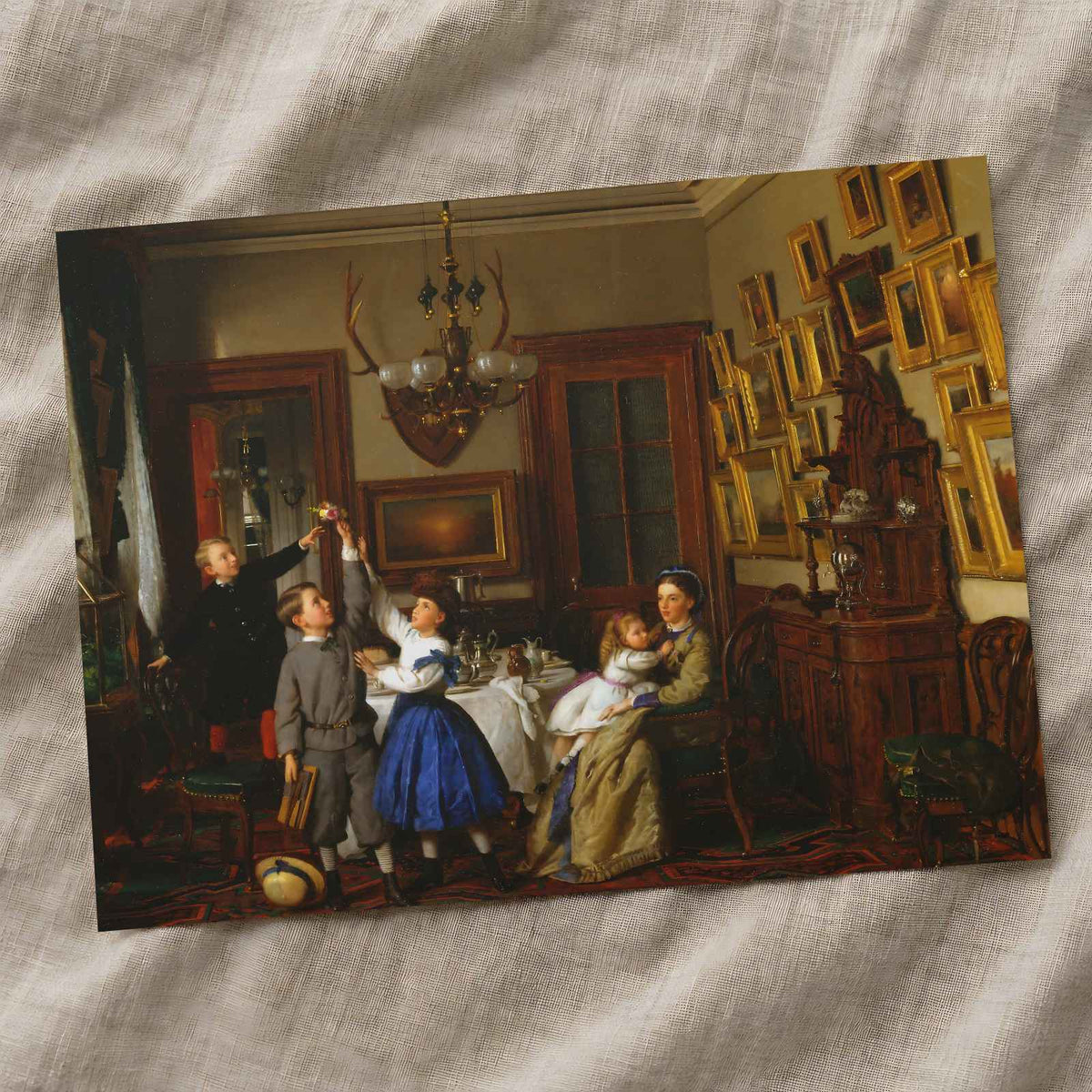 The Contest for the Bouquet art print by Seymour Joseph Guy (1866)