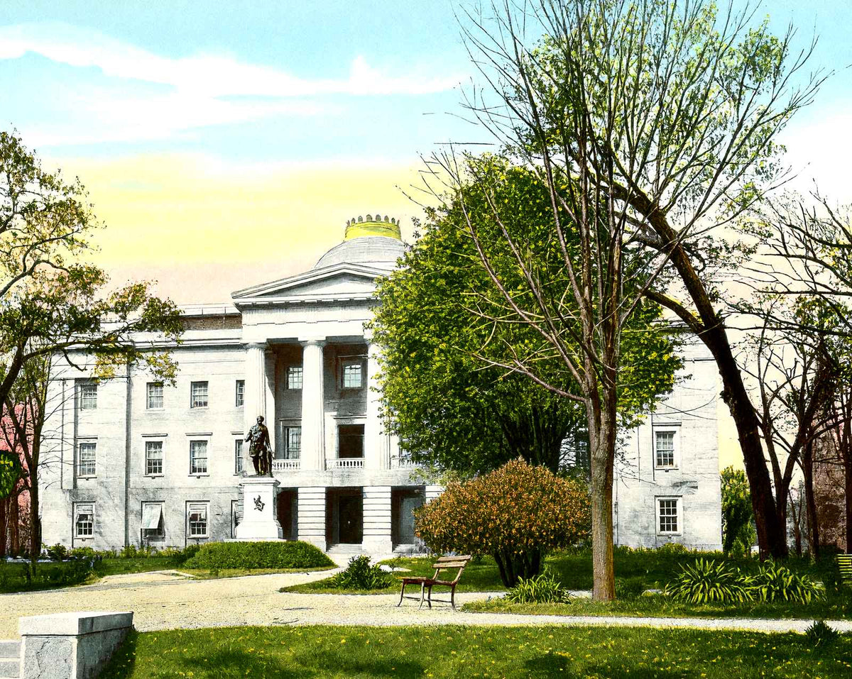 State Capitol, Raleigh, NC in 1906 vintage print