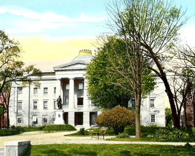 State Capitol, Raleigh, NC in 1906 vintage print