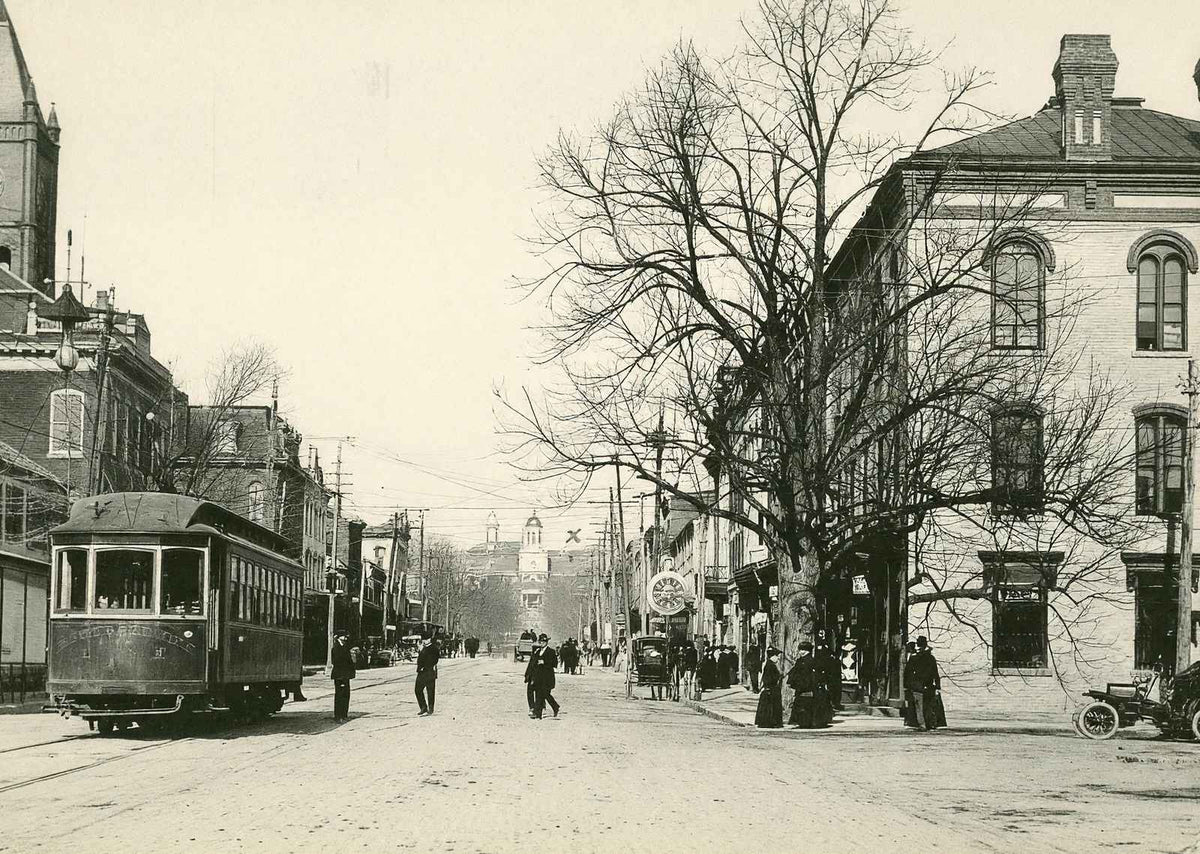 First National Bank, Bloomsburg, PA 1905 vintage print