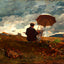 Artists Sketching in the White Mountains painting print by Winslow Homer (1868)