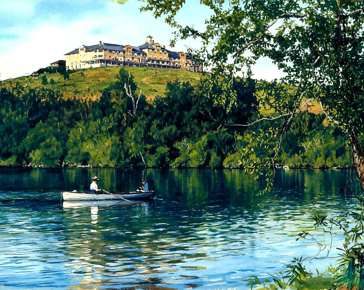 Crestmont Inn, Eagles Mere, PA in 1905 art print