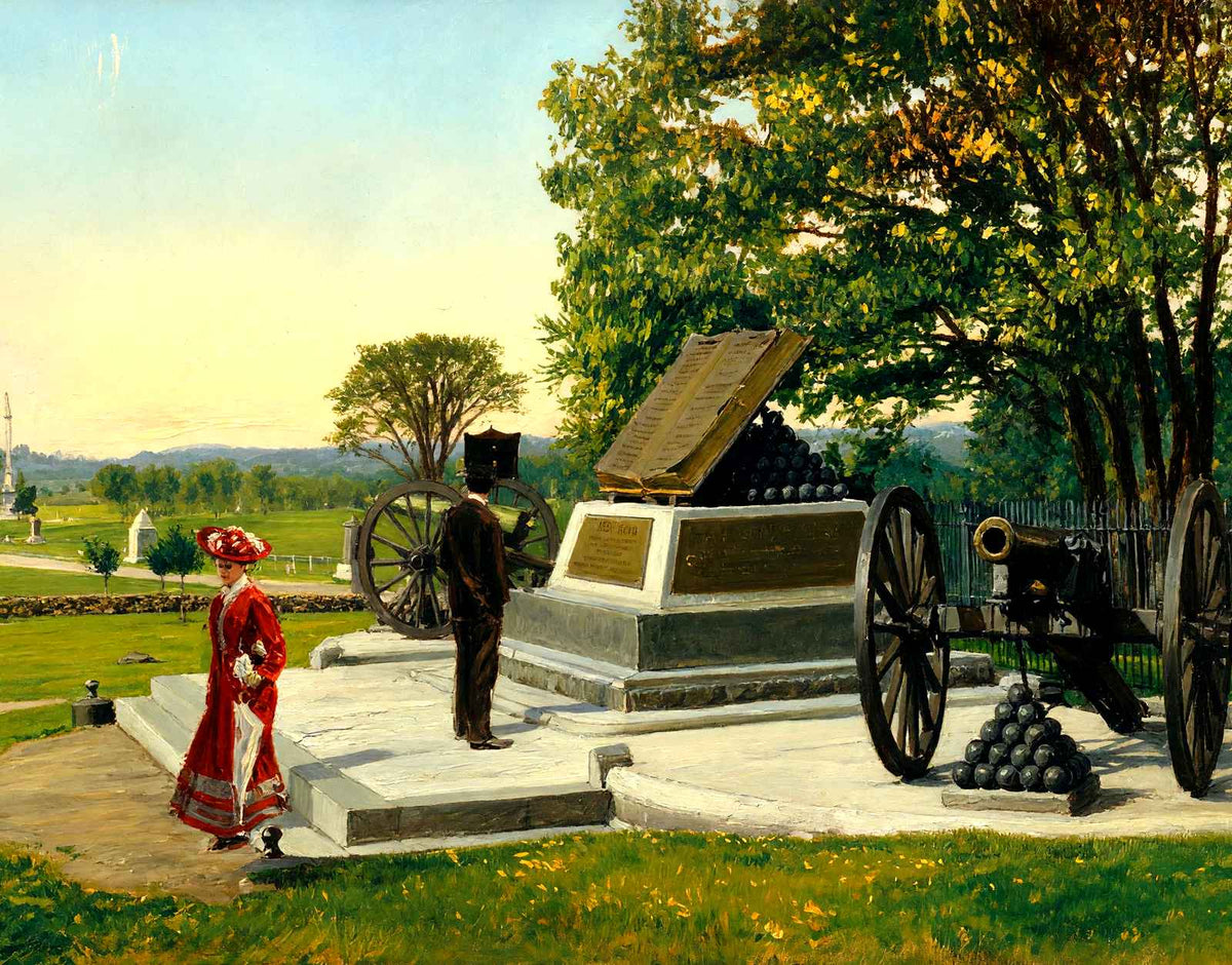 High Water Mark, Gettysburg PA in 1906 art print