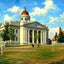 Court House, Hendersonville, NC in 1907 art print