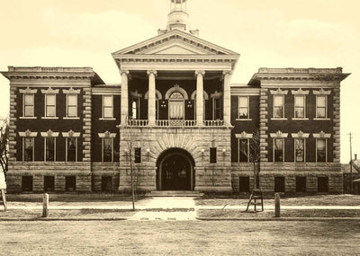 Historic City Hall Green Bay WI in 1904 restored photo print