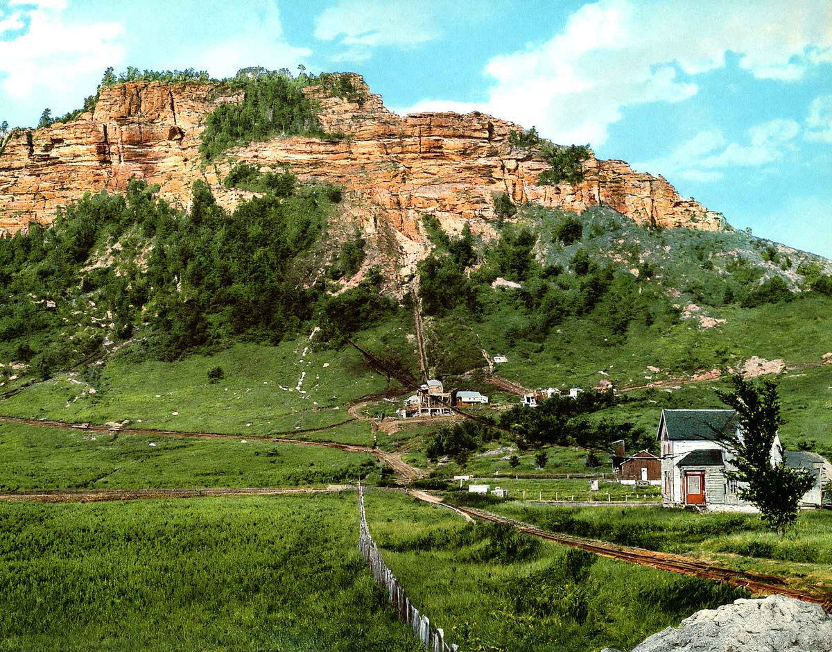 Grand Dad Bluff, LA Crosse, WI in 1906 vintage print
