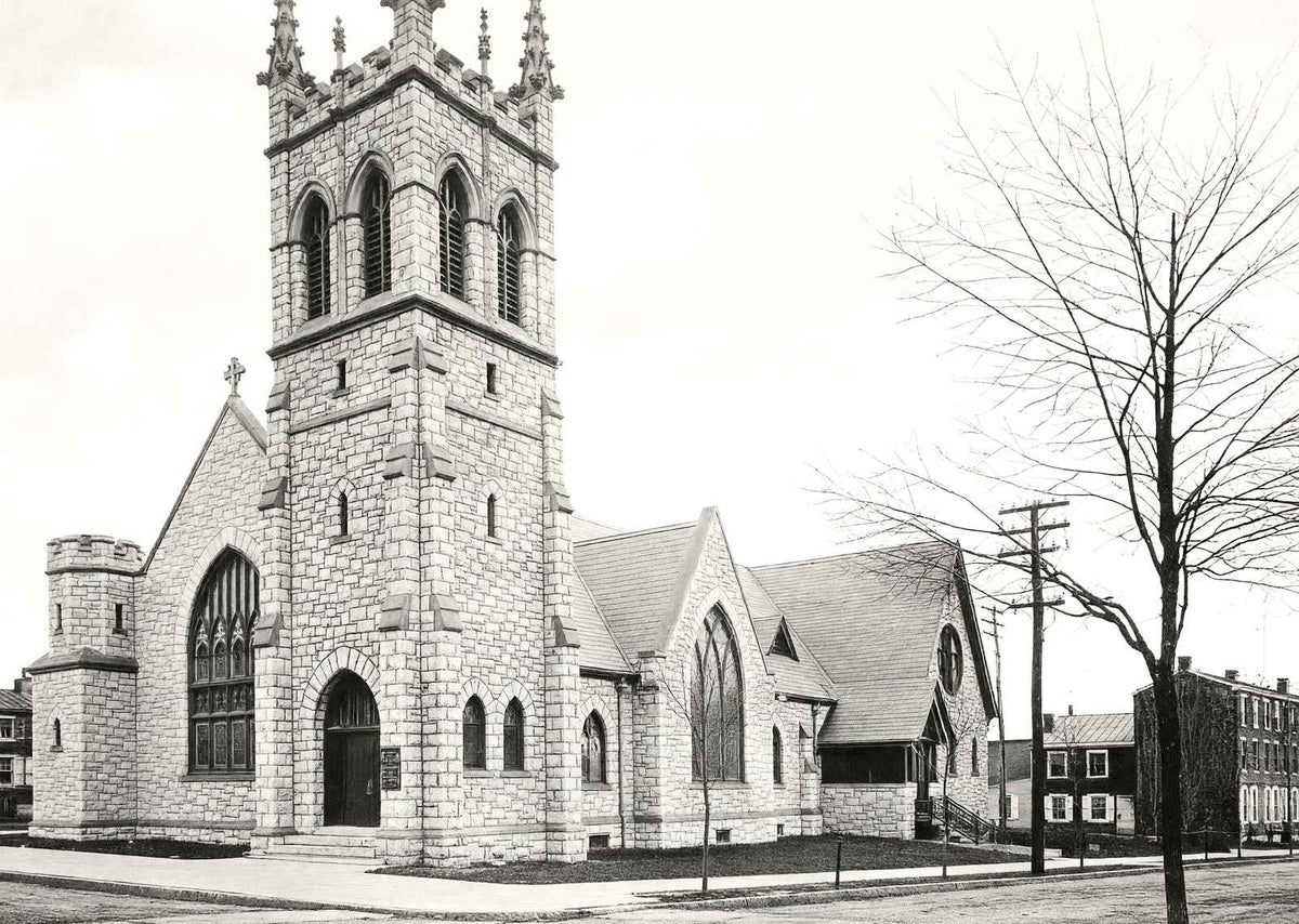 Westminster Presbyterian Church, West Chester restored photo print