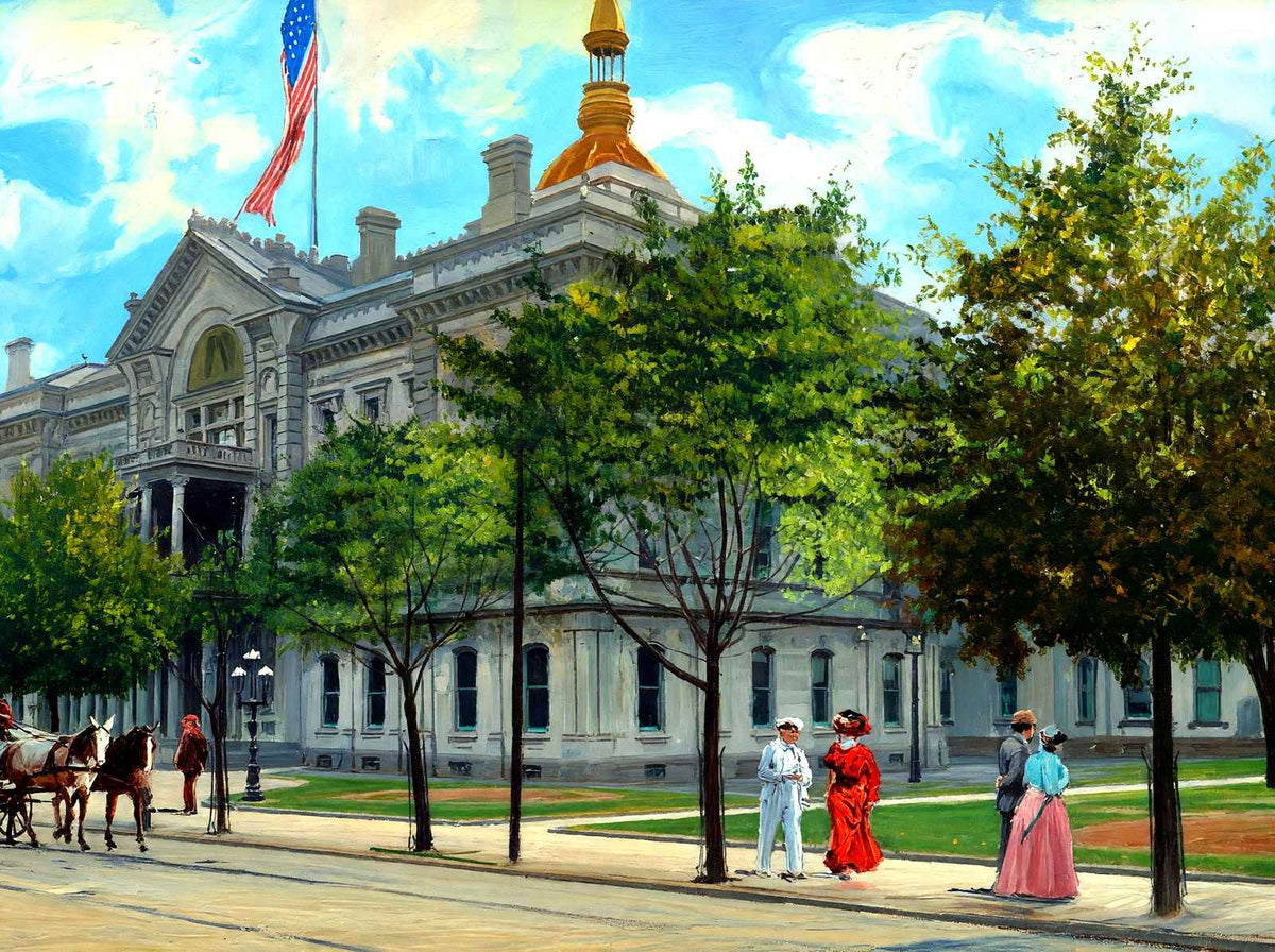State House, Trenton, NJ in 1905 art print