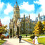 College Hall Univ of Penn, Philadelphia PA vintage print