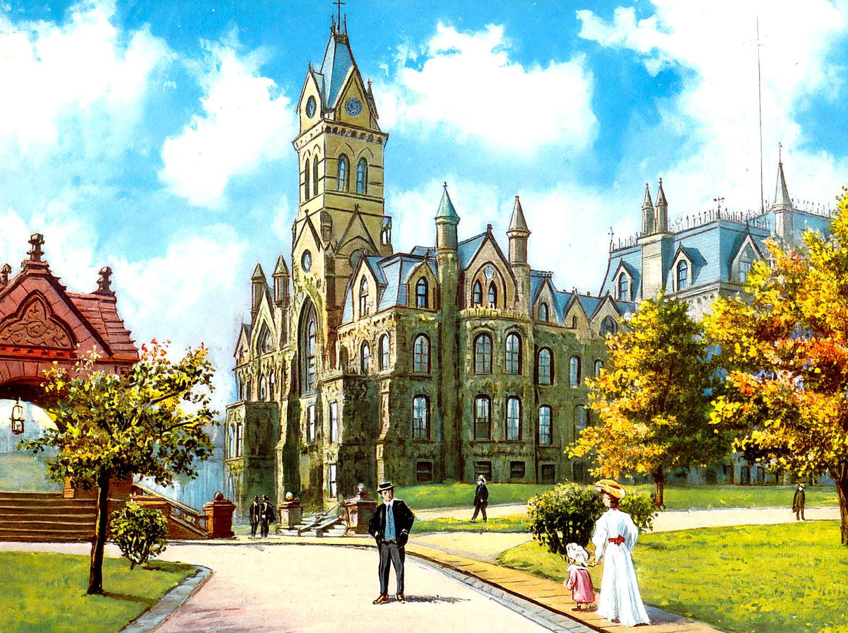 College Hall Univ of Penn, Philadelphia PA vintage print
