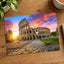 Colosseum in Rome with Morning Sun, Italy Photo Print Wall Decor
