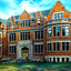 Stephenson Science Hall, Appleton, WI in 1905 painting