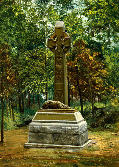 Irish Brigade Monument, Gettysburg PA in 1906 art print