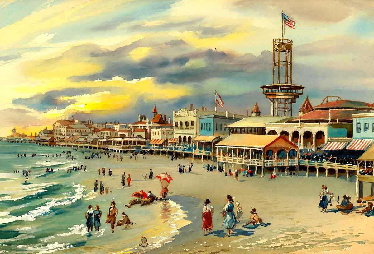 Revolving Observation Tower, Atlantic City art print