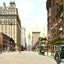 Broad St from Locust St, Philadelphia PA 1906 vintage print