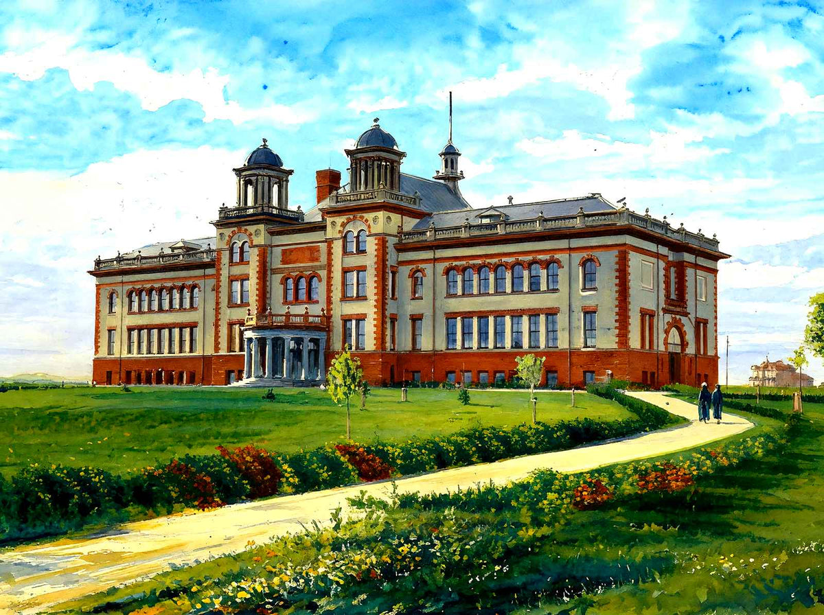 Normal School, Superior, WI in 1906 art print