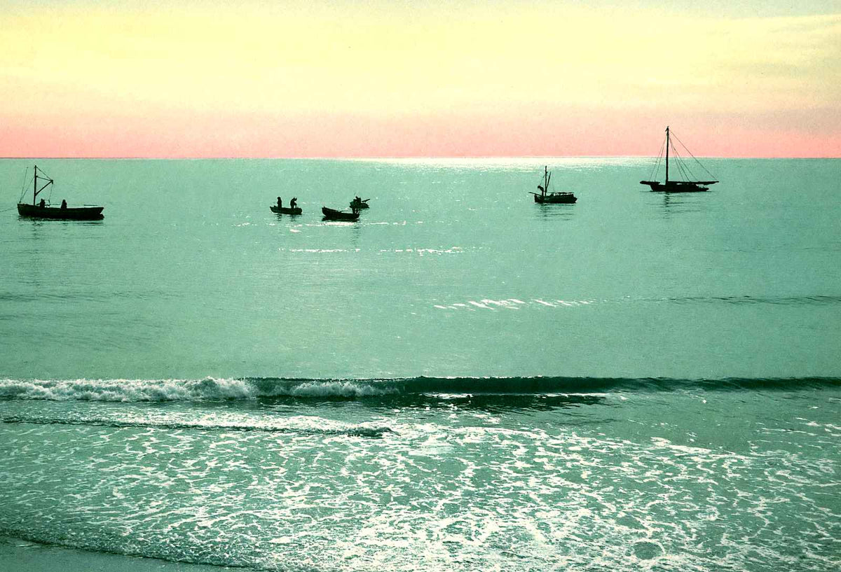 Clam Diggers, Atlantic City, NJ in 1901 vintage print