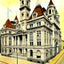 Post Office, Pittsburgh PA in 1906 art print