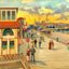 Boardwalk from the Luray, Atlantic City, NJ painting