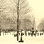 South Park in Winter, Philipsburg, PA in 1905 vintage print