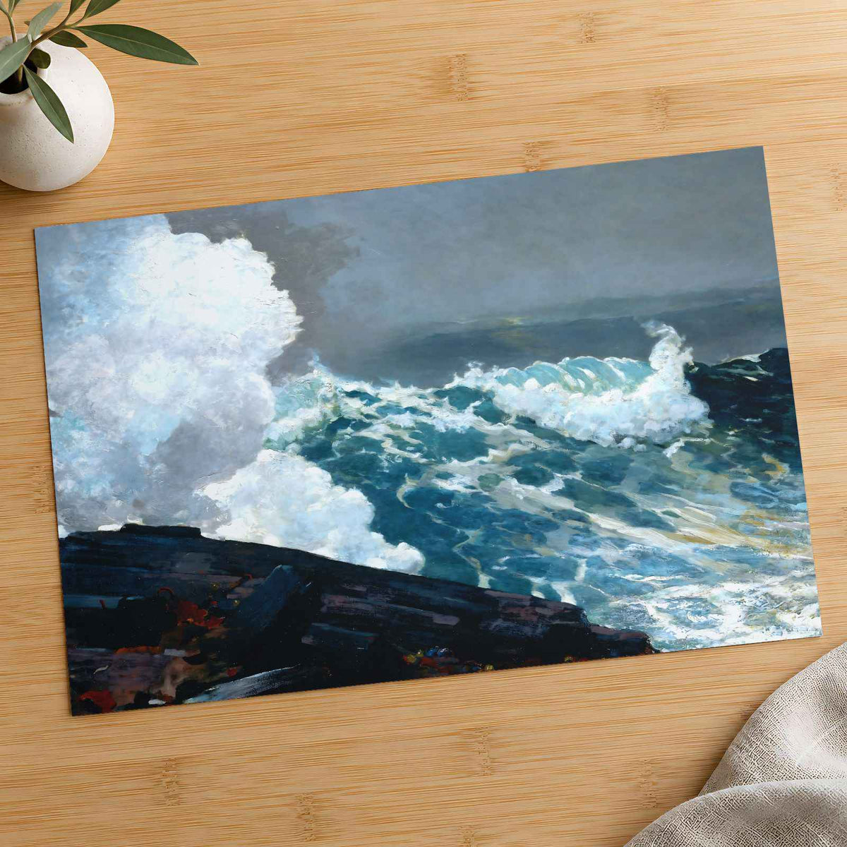 Northeaster art print by Winslow Homer (1895)