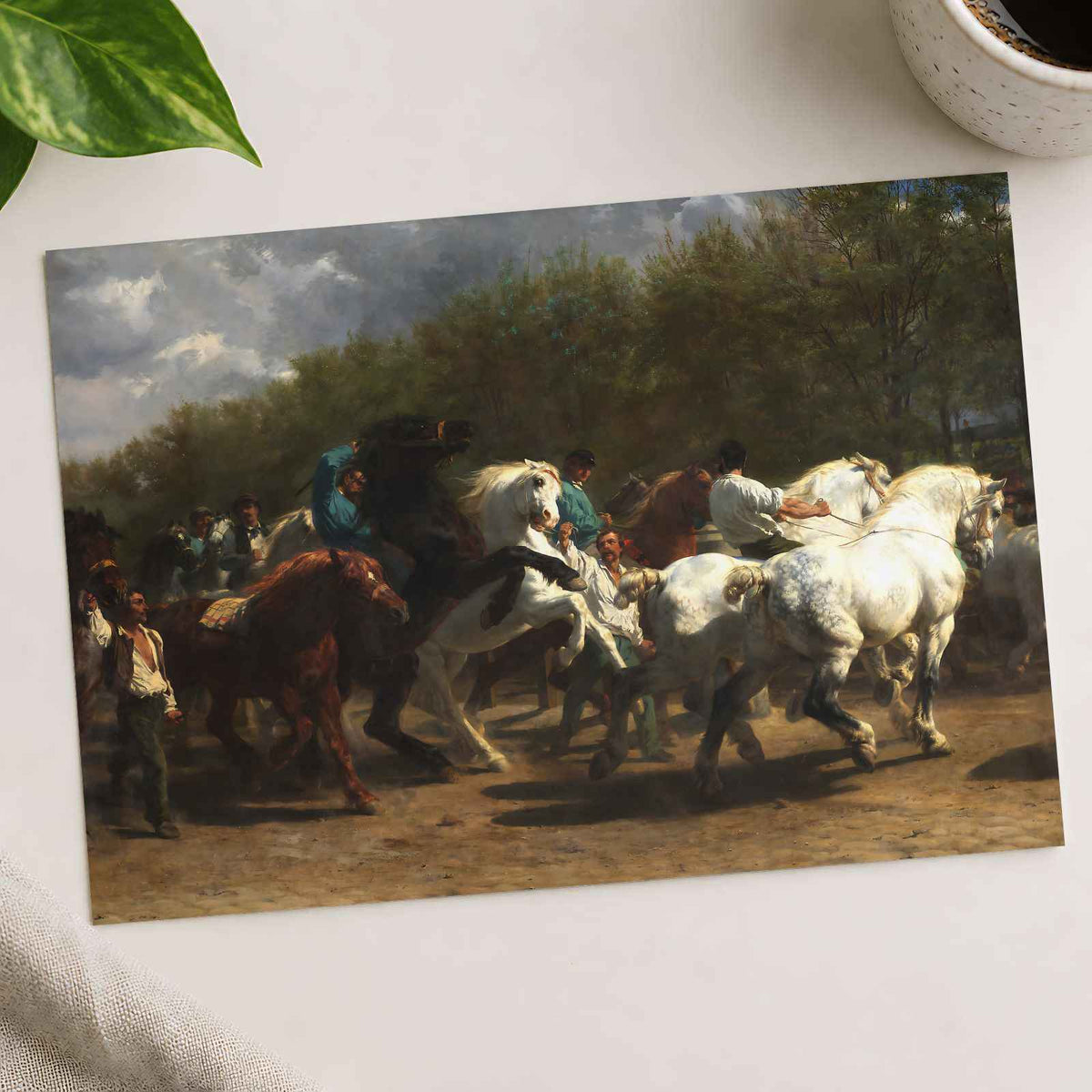 The Horse Fair art print by Rosa Bonheur (1852)