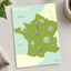 Map of France Regional Graphics by Sofia Gazarian Art Print Wall Decor