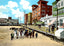 On the Sands, Atlantic City, NJ in 1901 vintage print