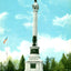 NY State Monument, Gettysburg PA in 1906 vintage print
