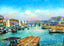 Soochow Creek, Shanghai, China painting