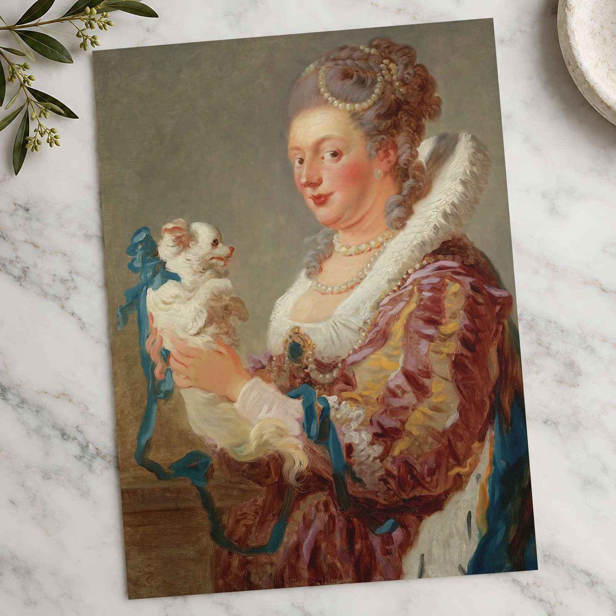 Marie Emilie Coignet de Courson art print by Jean Honoré Fragonard (1764)