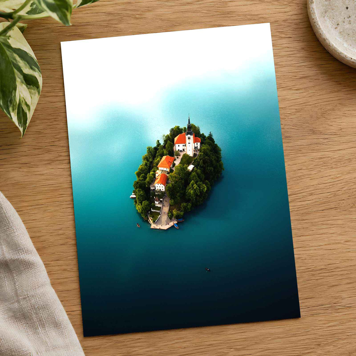 Bled Castle on Island in Slovenia by Johannes Kopf Photo Print Wall Decor