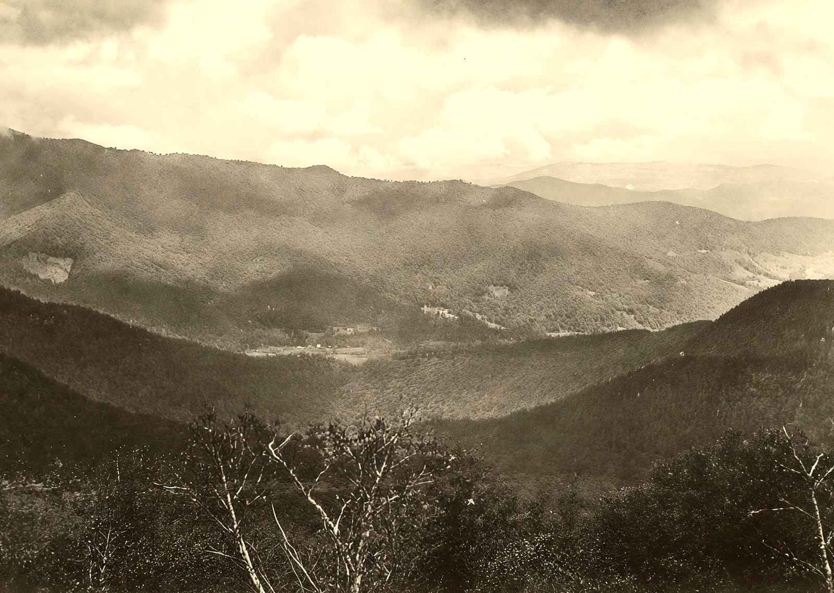 Grey Beard from Craggy Mountain, Asheville NC restored photo print